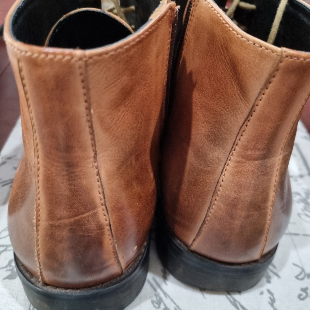 Men's brown leather Massa boots size 11. Lace up. Winter. Designer. Vgc.No vi - Picture 3 of 4